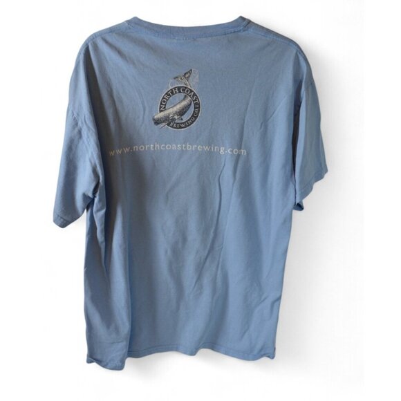 Vintage Acme Beer T-Shirt North Coast Brewing Graphic Tee Blue L - Picture 2 of 2